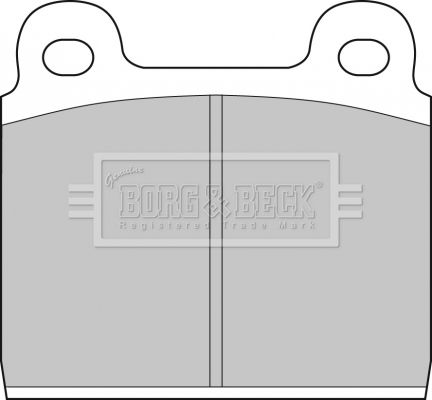 BORG & BECK Комплект тормозных колодок, дисковый тормоз BBP1040